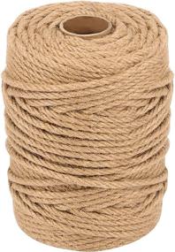 img 4 attached to 🔗 Versatile MUKCHAP 328 Feet(100m) 1/4 Inch(6mm) Jute Rope: Ideal for Crafts, Gardening, and Bundling