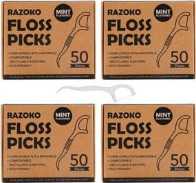 img 4 attached to Get 200 Minty Eco-Friendly Dental Floss Picks For Sustainable Oral Hygiene