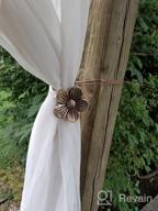 img 1 attached to Gray Lewondr Vintage Magnetic Resin Flower Curtain Tieback - Decorative Drapery Holdbacks For Home Cafe Balcony review by Nick Childs