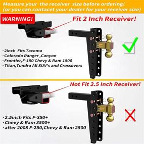 img 3 attached to LOCAME Adjustable Receiver GTW Tow LC0017