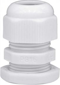 img 4 attached to White Plastic Nylon Waterproof Wire Glands Connector Fitting Lantee PG 16 Cable Gland - 20 Pieces