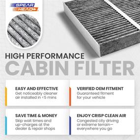 img 2 attached to 🔍 Spearhead Premium Breathe Easy Cabin Filter, Extended Lifespan with Activated Carbon (BE-728)