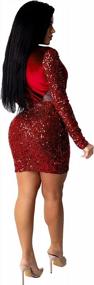 img 2 attached to Sprifloral'S Sequin Tassel Mini Dress - The Ultimate Party Look For Women