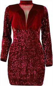 img 1 attached to Sprifloral'S Sequin Tassel Mini Dress - The Ultimate Party Look For Women