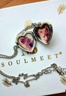 img 1 attached to Soulmeet Sunflower Locket Necklace - Heart Shape With Picture Holder, Customizable Sterling Silver/Gold Jewelry For Personalization, Keep Your Loved Ones Close review by Kevin Elliott