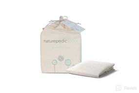 img 4 attached to 🌿 Organic Changing Pad Cover for Contoured Changing Pads by Naturepedic - Ideal for 2-Sided and 4-Sided Baby Changing Pads