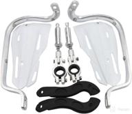 🛡️ goofit 7/8" aluminium alloy hand brush guards: ultimate protection for kawasaki & suzuki motocross, off-road, pit dirt bikes & atvs (white) логотип