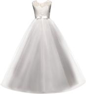 yaphyee sleeveless bridesmaid princess communion girls' dresses - clothing logo