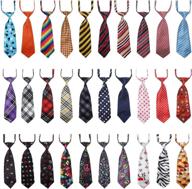 🐶 segarty dog neckties - 30 pcs adjustable pet bow ties for medium to large dogs - bulk collar accessories for grooming, holidays, birthdays, and wedding costumes - perfect for girl boy dogs on valentine's and special occasions логотип