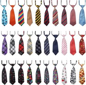 img 4 attached to 🐶 Segarty Dog Neckties - 30 PCS Adjustable Pet Bow Ties for Medium to Large Dogs - Bulk Collar Accessories for Grooming, Holidays, Birthdays, and Wedding Costumes - Perfect for Girl Boy Dogs on Valentine's and Special Occasions