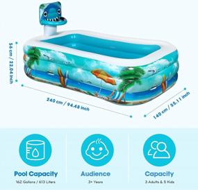 img 3 attached to Family-Friendly Fun: Enjoy Hours Of Splashing With Our Giant Inflatable Swimming Pool
