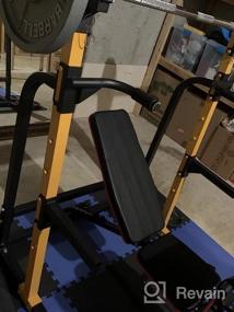 img 7 attached to 800LBS Weight Capacity ZENOVA Power Rack Squat Rack Fitness Pull Up Bar Station With J-Hooks And Dip Bar
