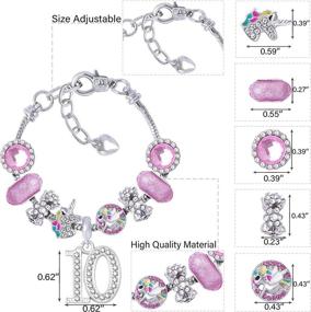 img 1 attached to 🎂 Birthday Bracelet Necklace - Girls' Jewelry Supplies for Decorations and Bracelets