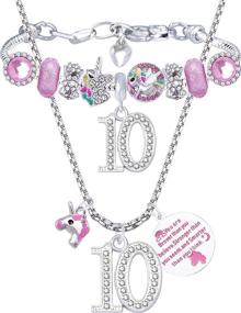 img 4 attached to 🎂 Birthday Bracelet Necklace - Girls' Jewelry Supplies for Decorations and Bracelets