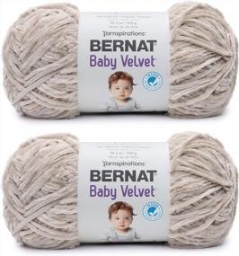 img 2 attached to Bernat Baby Velvet Bunny Brown Yarn - 2 Pack Of 300G/10.5Oz - Polyester - 4 Medium (Worsted) - 492 Yards - Knitting/Crochet