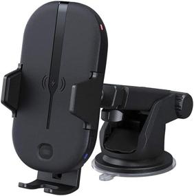 img 4 attached to 📱 Kenwood CAX-HL10Qi 15W Fast Charging Wireless Car Mount with One-Touch Release, Compatible with Qi Enabled Phones, Motorized Clamp, Infrared Sensor Lock