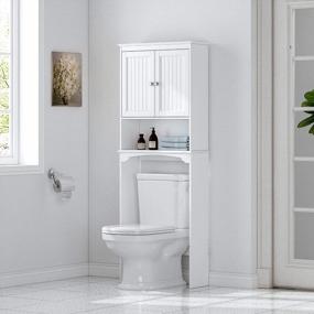 img 1 attached to Organize Your Bathroom With Spirich Home Over The Toilet Storage Cabinet!