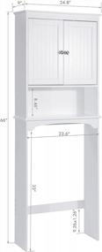 img 3 attached to Организуйте свою ванную комнату с помощью Spirich Home над шкафом для хранения унитаза!