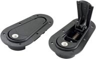 🔒 black aerocatch below panel flush locking hood latch and pin kit: an effective solution logo