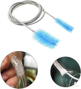 img 1 attached to Huture 2PCS Flexi Aquarium Filter Brush Set for Efficient Cleaning of Fish Tanks & Pipes