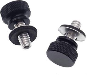 img 3 attached to 🔩 High-Quality WeiSen 2 PCS Black Fender Rear Seat Bolts Screw and Nut Kit – Perfect Fit for 1986-2022 Harley Touring Dyna Softail Sportster