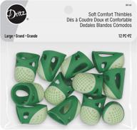набор из 12 больших зеленых наперстков dritz soft comfort из 12 предметов логотип