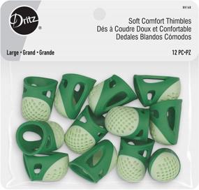 img 4 attached to 12-Piece Dritz Soft Comfort Large Green Thimbles Set