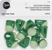 12-piece dritz soft comfort large green thimbles set logo