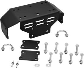 img 4 attached to Compatible Winch Mounting Plate Bracket Kit for Honda Pioneer 500 (2015-2022) & Pioneer 520 (2021-2022)