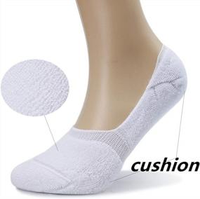 img 2 attached to 5/10 Pack Of Pareberry Women'S Cotton Low Cut Non-Slip Boat Liner Socks With Thick Cushion For Athletics And Casual Wear