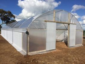 img 1 attached to SUNSCOVER 25 Ft X 25 Ft Greenhouse Plastic Film Cover - UV Resistant And Clear Polyethylene For Better Plant Growth