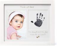 1dino newborn handprint and footprint picture frame logo