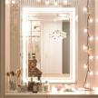 adjustable led vanity mirror with anti-fog dimmer, 3000k/4500k/6000k lights, 20 x 28 inches, wall mounted for bathroom makeup - keonjinn logo