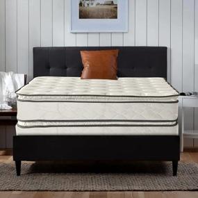 img 2 attached to Sleep Comfortably With Greaton'S Double-Sided Pillowtop Mattress And Box Spring Set - Medium Firm Support At A Low Profile Size!