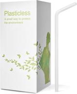 🌱 200 count 100% plant-based compostable straws - plasticless biodegradable flexible drinking straws: an exceptional eco-friendly alternative to plastic straws logo