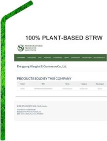 img 3 attached to 🌱 200 Count 100% Plant-Based Compostable Straws - Plasticless Biodegradable Flexible Drinking Straws: An Exceptional Eco-Friendly Alternative to Plastic Straws