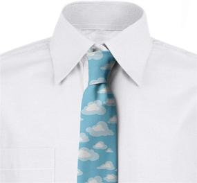 img 2 attached to 🦈 Stylish Ambesonne Black White Necktie Shark: A Must-Have for Men's Fashion Enthusiasts!