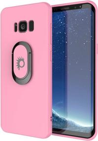 img 4 attached to 📱 Galaxy S8 Plus TPU Cover with Kickstand, Ring Grip Holder & Metal Plate – Punkcase Magnetix Protective Case with Screen Protector for Samsung S8+ Edge [Pink]