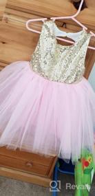 img 8 attached to Великолепное вечернее платье с пайетками и кружевом для девочек от YOUNGER TREE