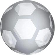 amlong crystal soccer ball paperweight 3 inch with gift box logo