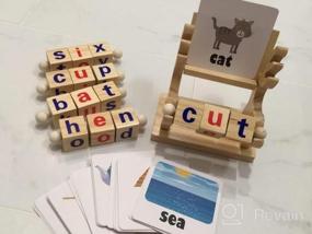 img 5 attached to Fun And Educational Montessori Reading Blocks And Flash Cards For 3-5 Year-Olds