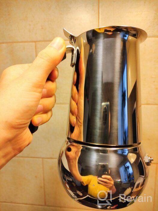 img 2 attached to Bialetti Kitty Stainless Steel Espresso Coffee Maker, 6 Cup Capacity review by Aneta Misztal ᠌