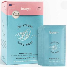 img 4 attached to 🌿 Refreshingly Convenient: Calm Line Individually Packaged Deodorant Wipes