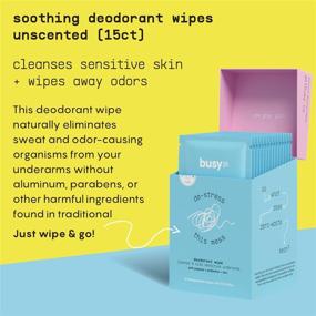 img 3 attached to 🌿 Refreshingly Convenient: Calm Line Individually Packaged Deodorant Wipes