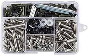 img 4 attached to 🔩 177PCS Stainless Steel Windscreen Fairing Bolts Kit - Fasteners, Clips, and Screws for Honda, Yamaha, Ducati, Kawasaki, Suzuki, Aprilia, MV Agusta, Triumph - NICECNC