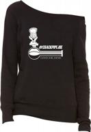 ferocitees off-shoulder sweatshirt featuring crackpipe joe's unique style logo