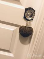 img 1 attached to Matte Black Antique Crystal Passage Door Knobs For Hall And Closet, Interior CLCTK Glass Knobs review by Charles Thomas