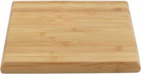 img 3 attached to 3Pcs BambooMN Premium Small Cutting & Serving Boards - 7.9" X 5.5" X 0.75" Chamfered Edge Wholesale Bulk