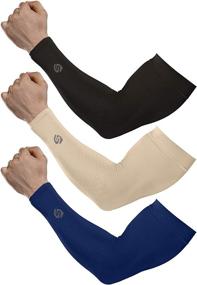 img 4 attached to Shield Your Arms From The Sun With SHINYMOD UV Protection Sleeves: Perfect For Cycling, Driving, Golfing, And Running For Men And Women
