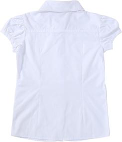 img 1 attached to 👚 Bienzoe Girls' Oxford Sleeve School Uniform: Stylish Tops, Tees & Blouses
